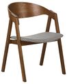 Lot de 2 chaises de salle à manger en bois foncé YUBA_934274