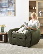 Armchair ELLEDE Boucle Dark Green_1081942