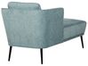 Chaise longue à droite en tissu bleu ARTHEZE_930159