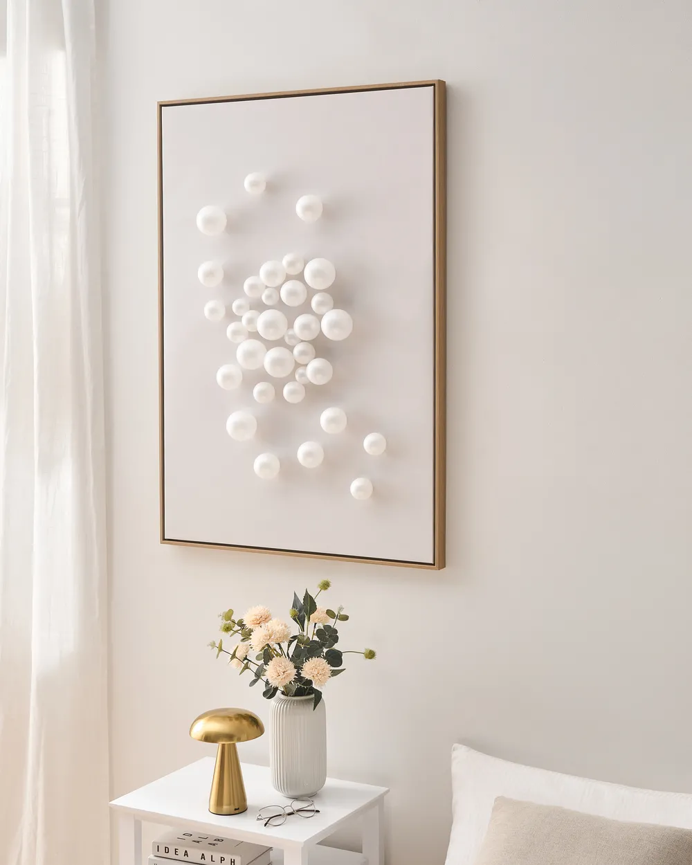 Dekoracja ścienna BANTRY 103 cm Biały