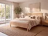 Bed Pine Wood SALERNAS 160 x 200 cm (EU King Size) Light Brown