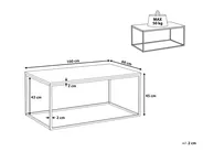 Coffee Table DELANO Black Marble_817105