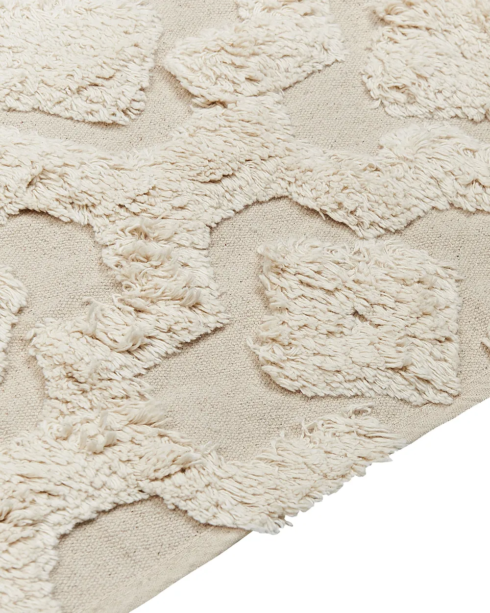 Rug AKSARAY Beige 80 x 150 cm Cotton_839213