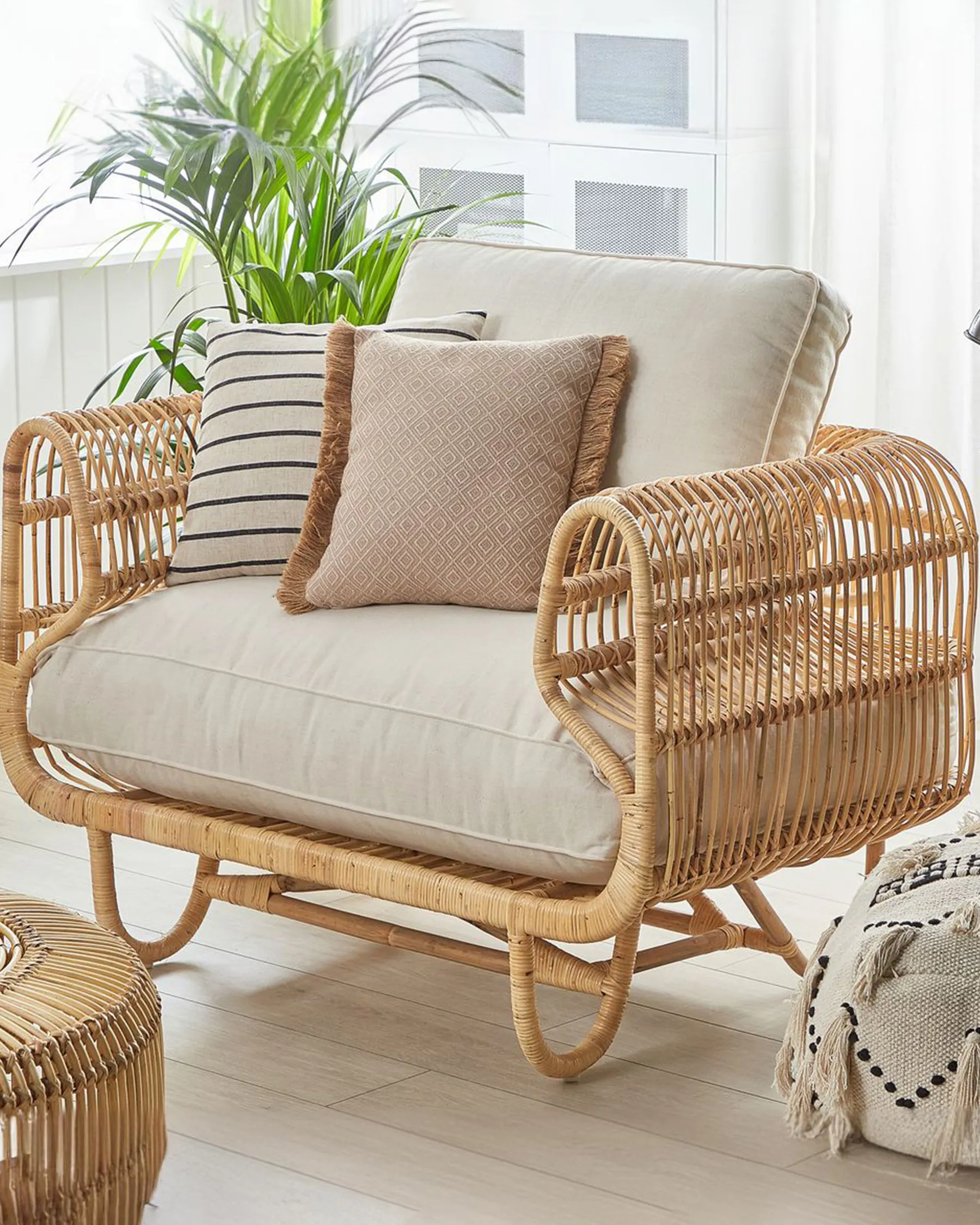 Garden Armchair DOLCEDO Rattan Natural_796824