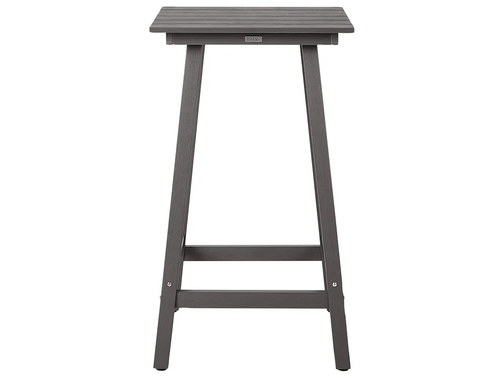 Garden Bar Table ADIRONDACK 60 cm 59 cm Synthetic Material Dark Grey_938510