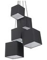 Moderní černá závěsná stropní lampa MESTA_772030