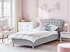 Cama Tela METZ 90 x 200 cm Gris claro