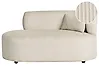 Right-Hand Chaise Longue VANVEY Corduroy Light Beige