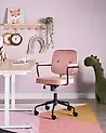Desk Chair PAWNEE Velvet Pink