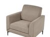 Ensemble canapés et fauteuil en tissu taupe 6 places FENES_897915