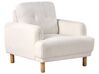 Boucle Living Room Set White TUVE_927378