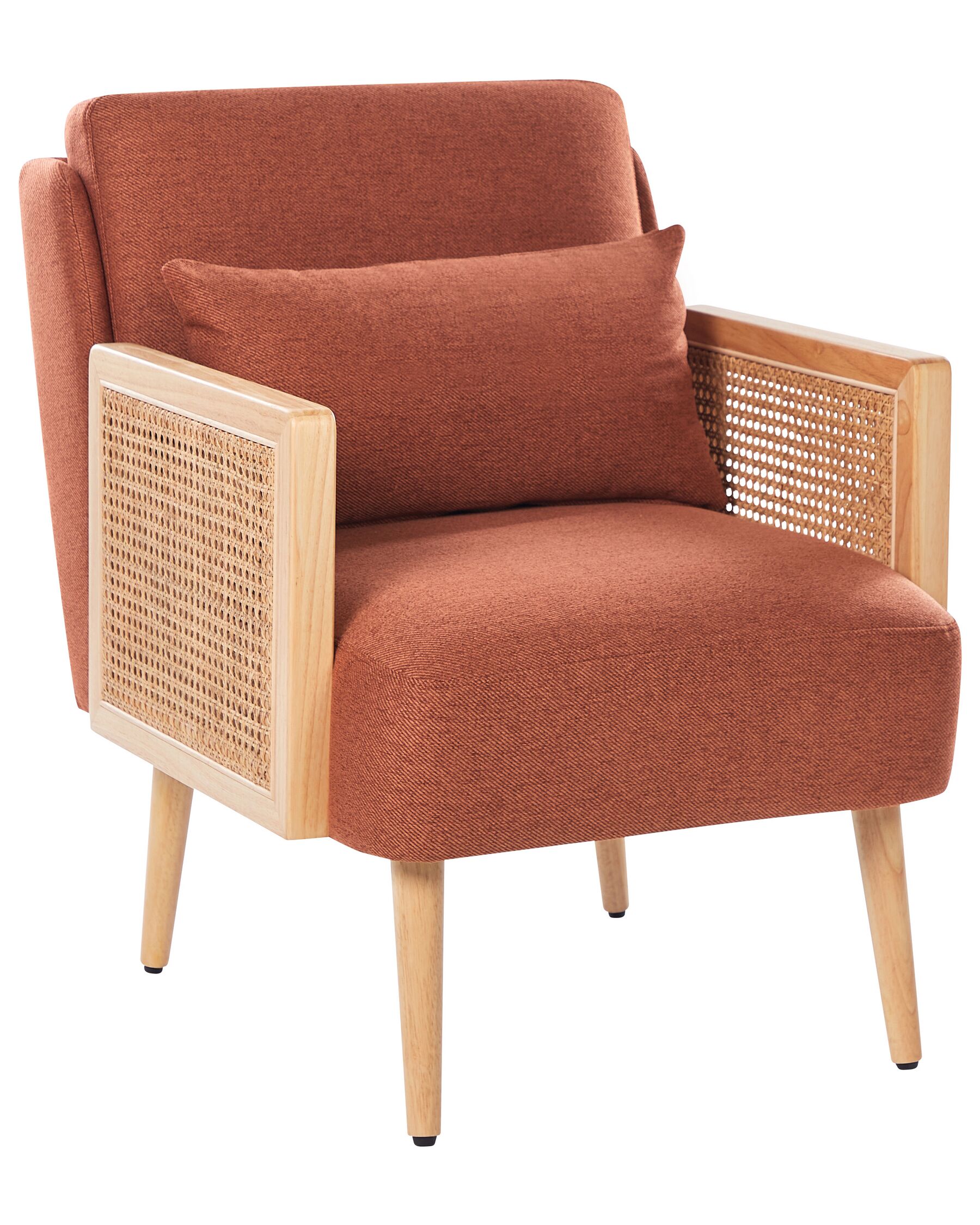 Fauteuil en tissu orange ORUM_906368