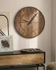 Wall Clock SAULGES 60 cm Brown_1146647