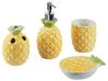 4-częściowy zestaw akcesoriów łazienkowych ananas ceramiczny żółty MAICAO_823178