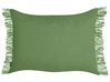 Set di 2 cuscini decorativi cotone verde 35 x 50 cm MABA_940249