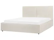 Letto contenitore MOISSAC Bouclé Bianco sporco 160 x 200 cm_928788