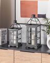 Iron Candle Lantern 52 cm Black CLARA_821205