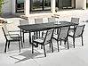 Garden Dining Set 8 Seater VALCANETTO/BUSSETO Metal Black