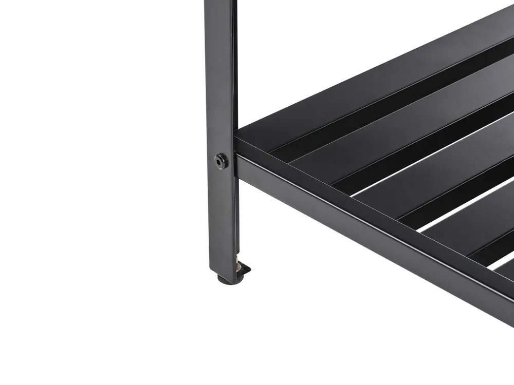 3 Piece Outdoor Kitchen Set with Sink MAENZA Black Metal_981520