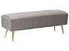 Upholstered Bench PATERSON Velvet Light Grey