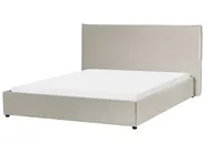 Waterbed Velvet LAVAUR 160 x 200 cm (EU King Size) Taupe_985782
