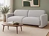 Sofa 3 Seater SALAND Fabric Grey