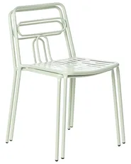 Set di 2 sedie da giardino AGEROLA Metallo Verde chiaro_1049310