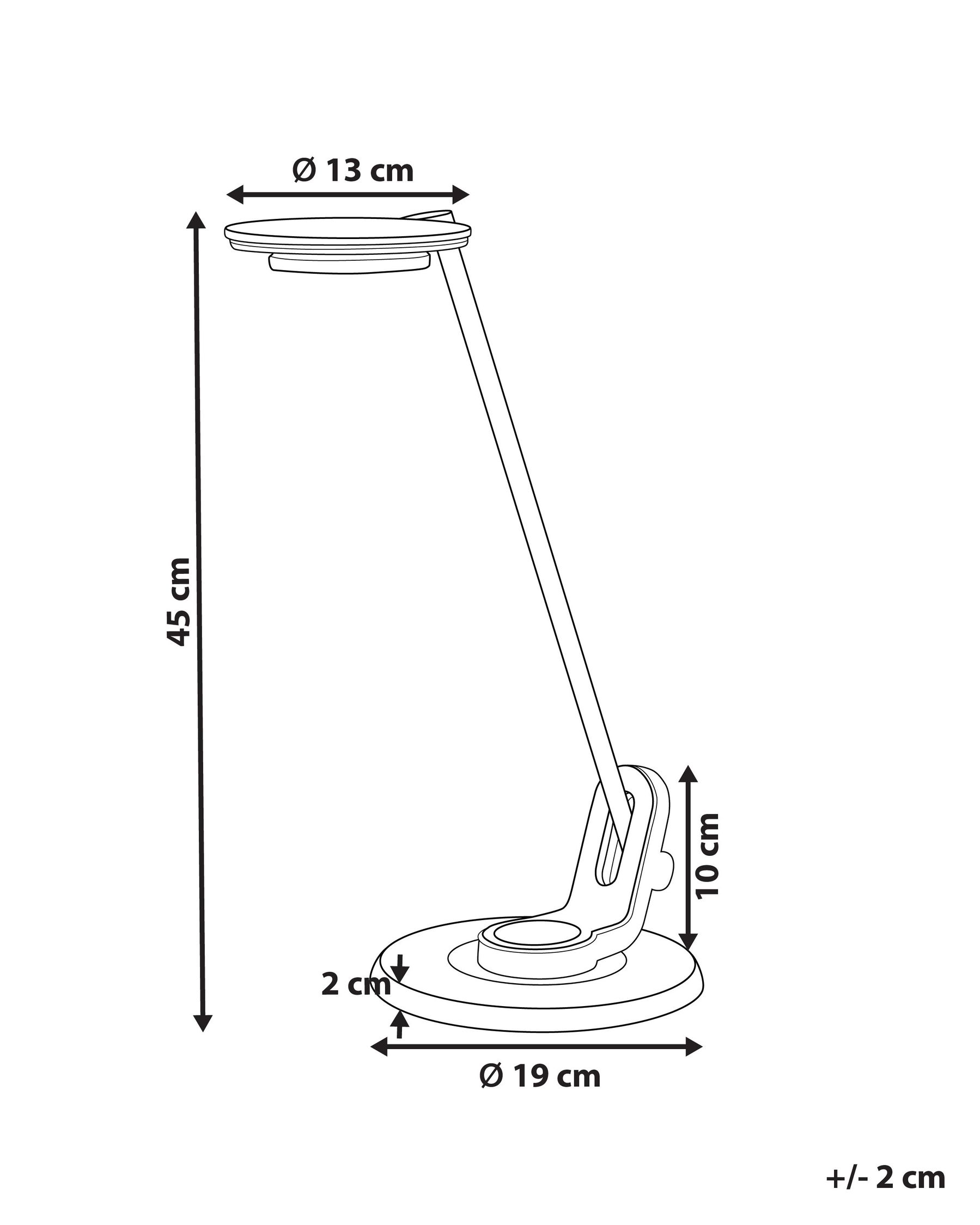 Lampada da scrivania a LED CORVUS con dimmer Metallo Nero_854213