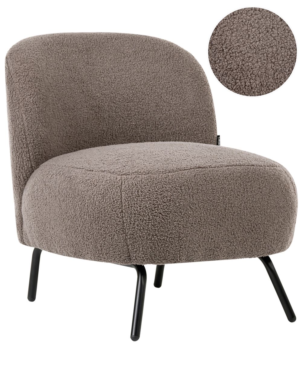 Fotel KUMLA Boucle Beżowoszary