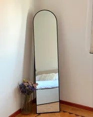 Lustro stojące BAGNOLET 150 cm Metal Czarny_1019816