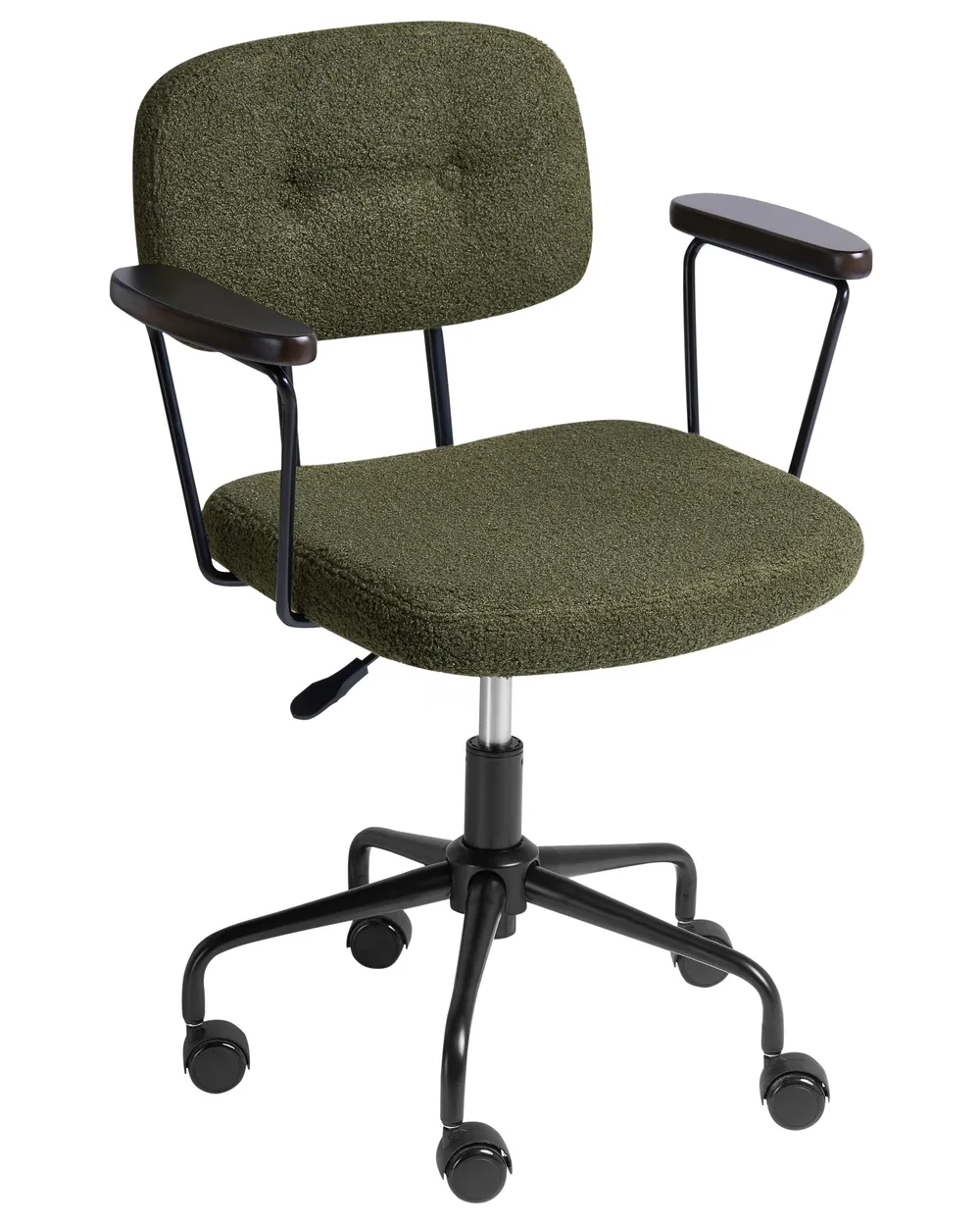 Desk Chair ALGERITA Boucle Dark Green_1054285