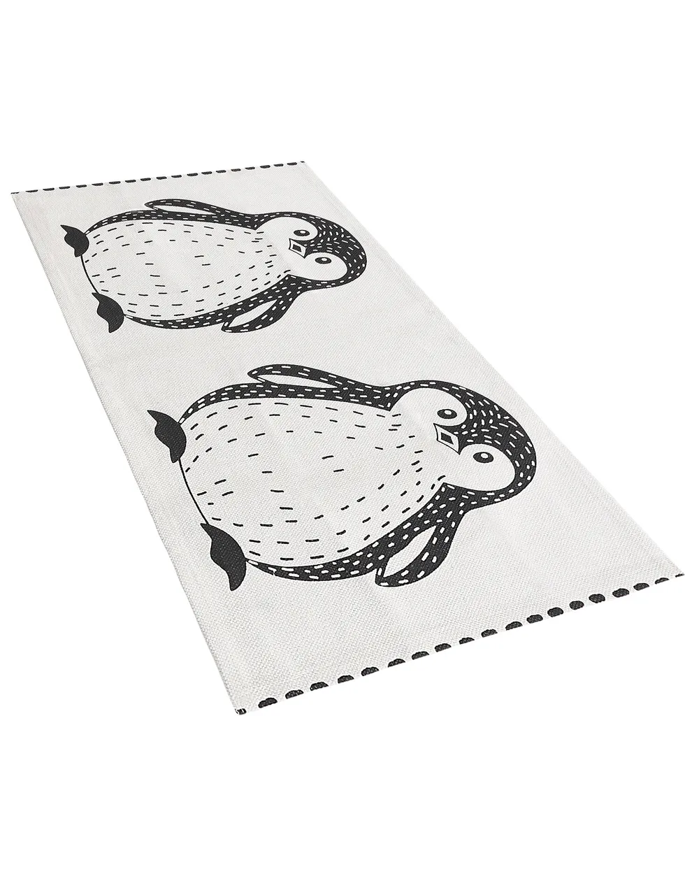 Tappeto per bambini HAJDARABAD Bianco 60 x 90 cm Cotone_798372