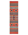 Vlněný kelimový koberec 80 x 300 cm vícebarevný HATIS_870131