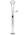 Lampa podłogowa LED KENNET  Ze ściemniaczem Metal Srebrny