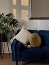 3 Seater Velvet Sofa Blue LOKKA_844586