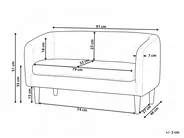 Kids Sofa DAGALI Boucle White_1055537