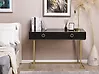 Console Table WESTPORT 115 cm x 50 cm with Drawers Black/ Gold