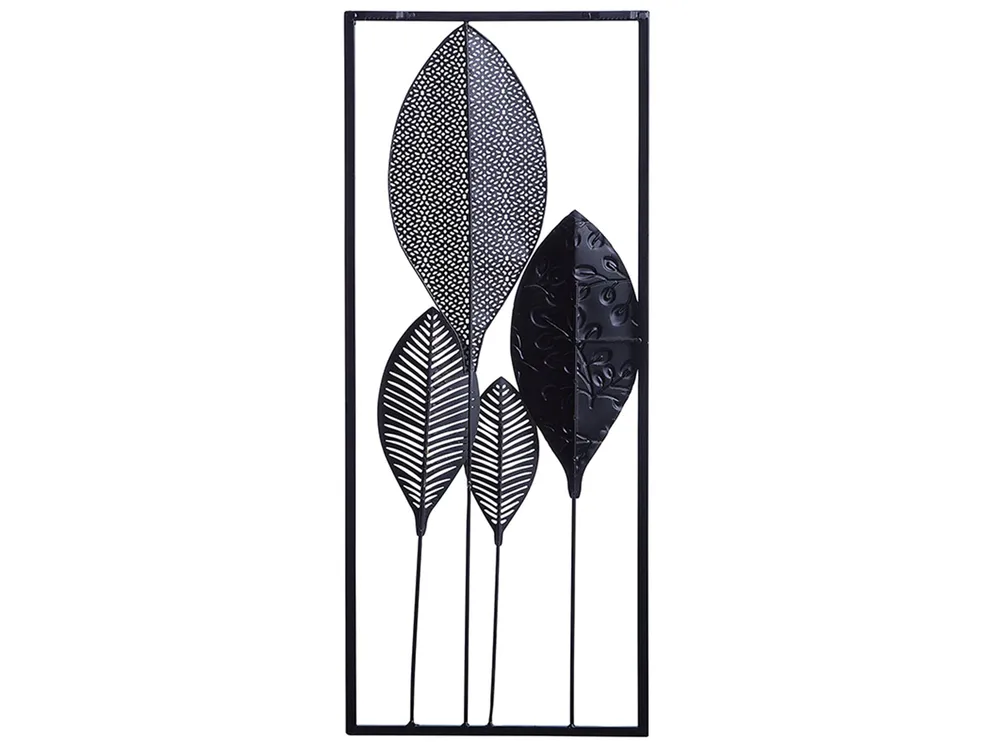 Dekoracja ścienna Liść PLATINUM Metal 75 cm Kolorowy_742406