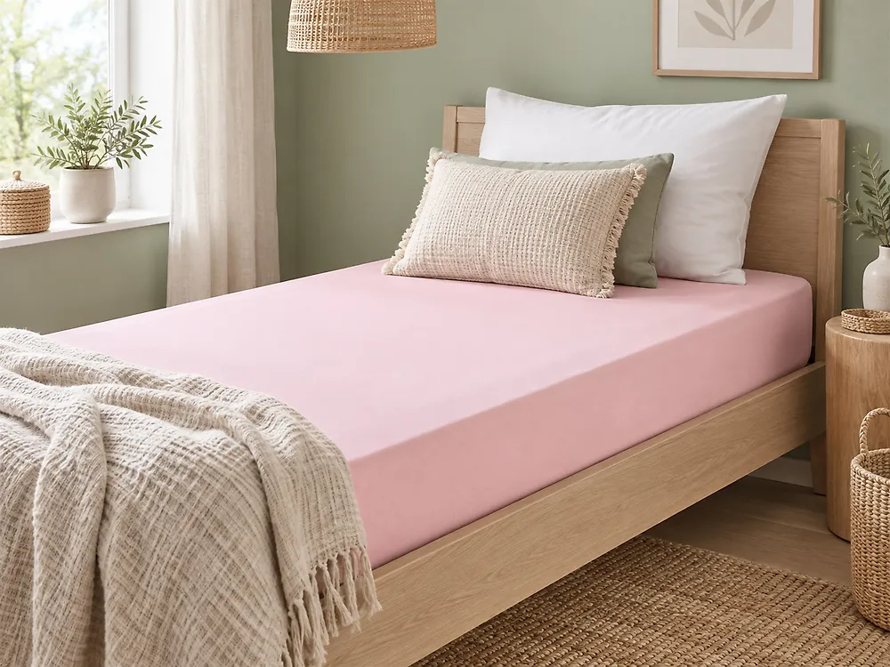 Prinzessin Lillifee Spannbetttuch 100 X 200 Cm – Aus 100% Baumwolle, Rosa Mit Blumenmuster, Waschbar Bei 60°