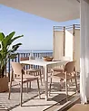 Set of 4 Garden Chairs TUPIZA Beige