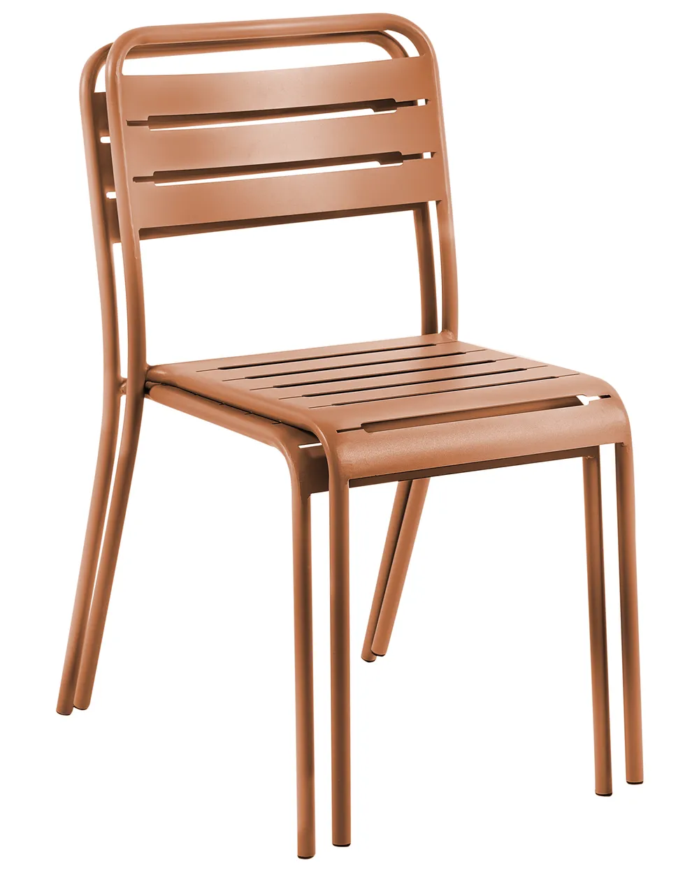 Set di 2 sedie da giardino LEFKADA Metallo Marrone_1081219