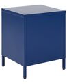 2 Drawer Steel Bedside Table Blue KYLEA_826248