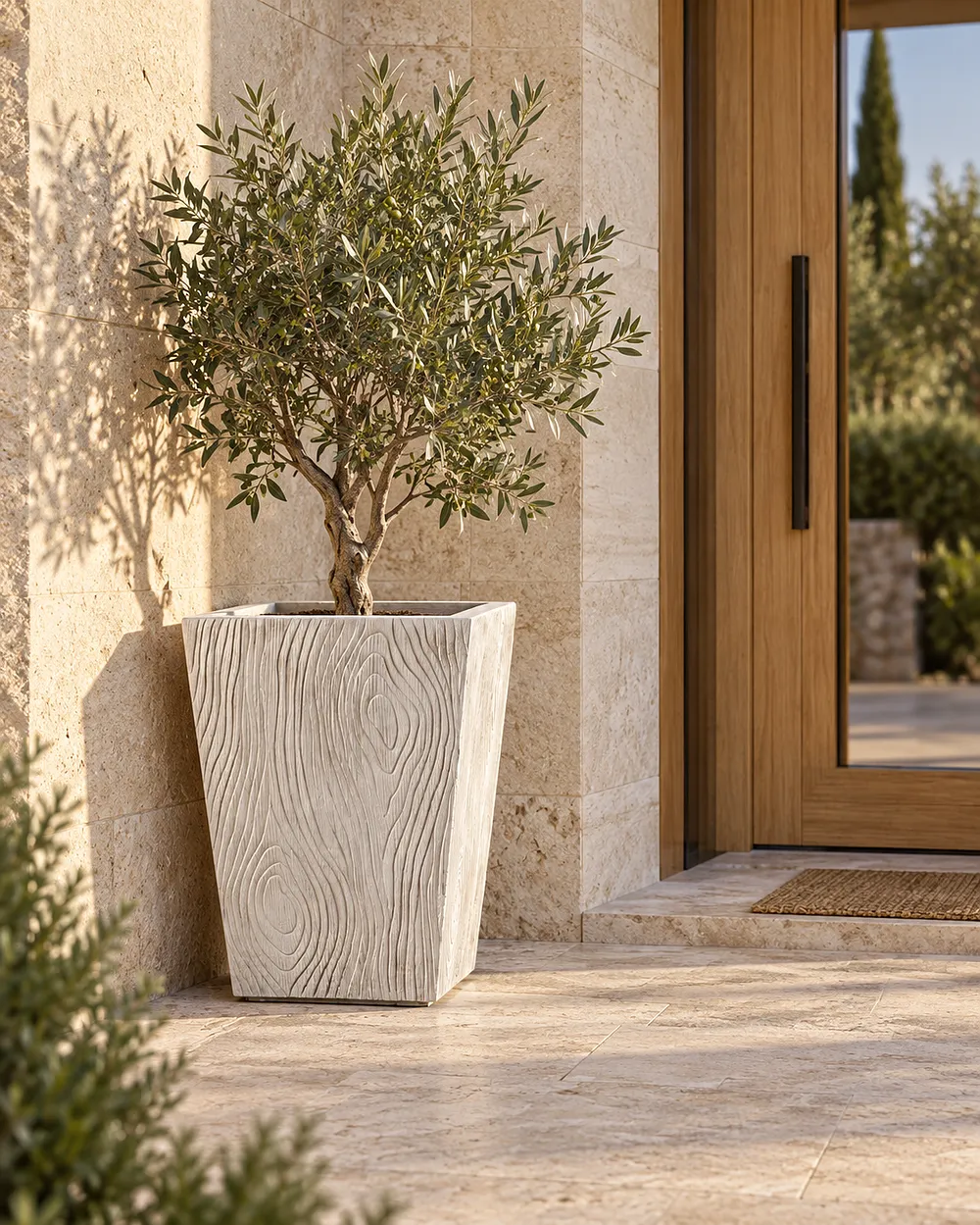Cache-pot BAIHE 42 cm Beige clair_1175214