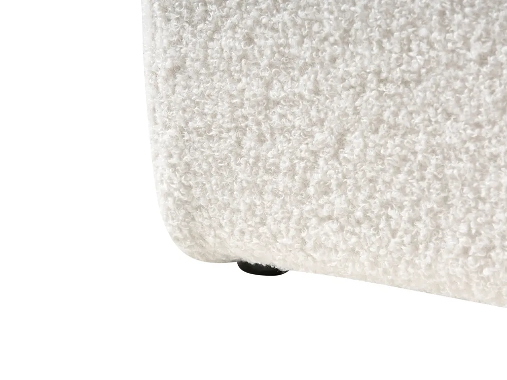 Ottoman Bed without Headboard DINAN Boucle Off-White 140 x 200 cm (EU Double)_903687