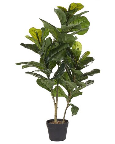 Planta artificial en maceta verde/negro 95 cm FICUS LYRATA