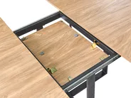 Dining Table ALEXANDRINA Brown 120/160 cm 120 cm_1029428