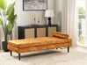 Chaise-longue em veludo amarelo USSEL_931794