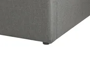 Ottoman Bed without Headboard DINAN Fabric Dark Grey 90 x 200 cm (EU Single)_721383