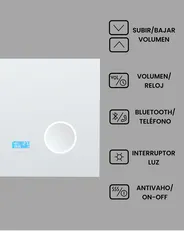 Espejo de baño LED MONTARON 80 cm 60 cm Plateado_940482