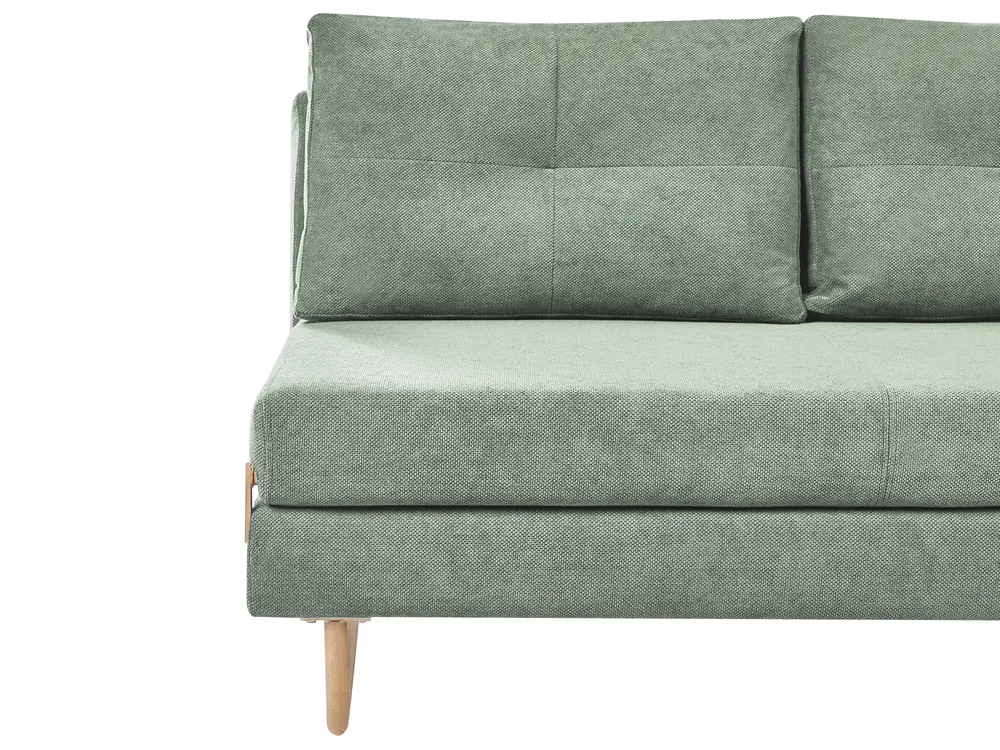 Set da salotto 6 posti JERSLEV Tessuto Verde chiaro_1013713